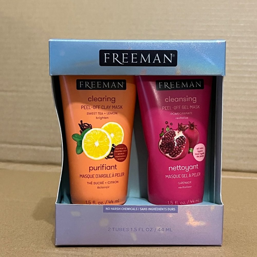 Freeman Clearing & Cleansing Face Sweet Tea + Lemon & Pomegranate Mask 2 Tubes G